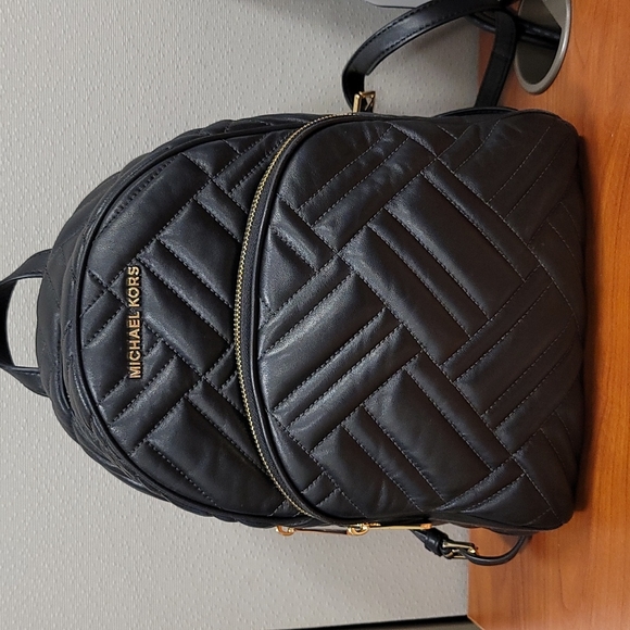Michael Kors Handbags - Michael Kors Black Quilted Back Pack